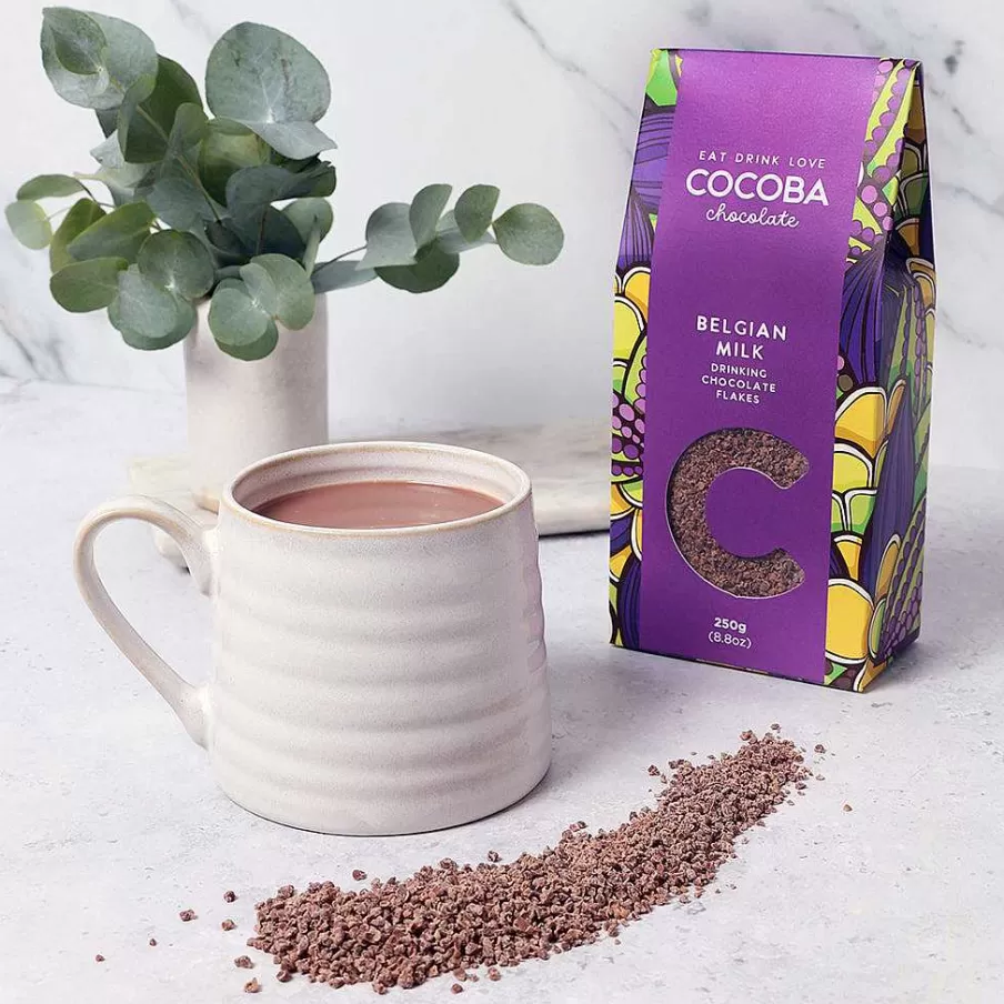 Shop Belgian Milk Drinking Chocolate Flakes Hot Chocolate Flakes