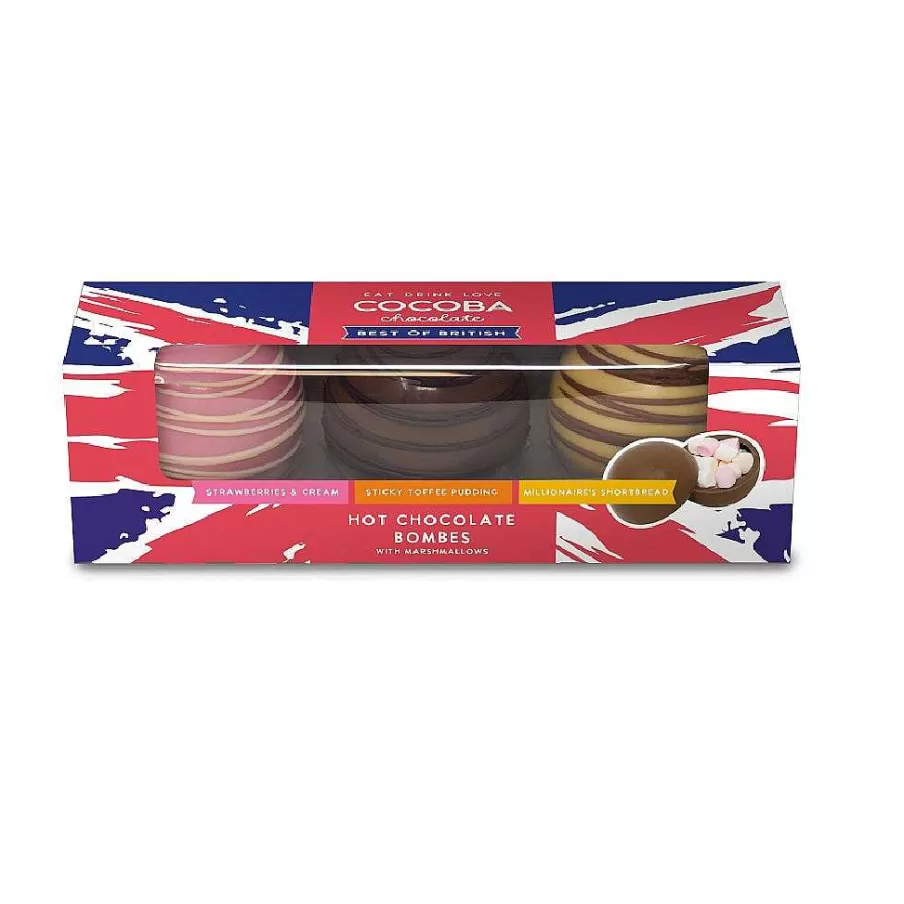 Sale Best Of British Hot Chocolate Bombes (3 Bombes) Best Of British