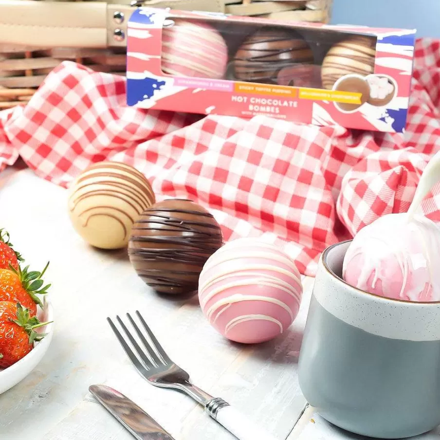Sale Best Of British Hot Chocolate Bombes (3 Bombes) Best Of British
