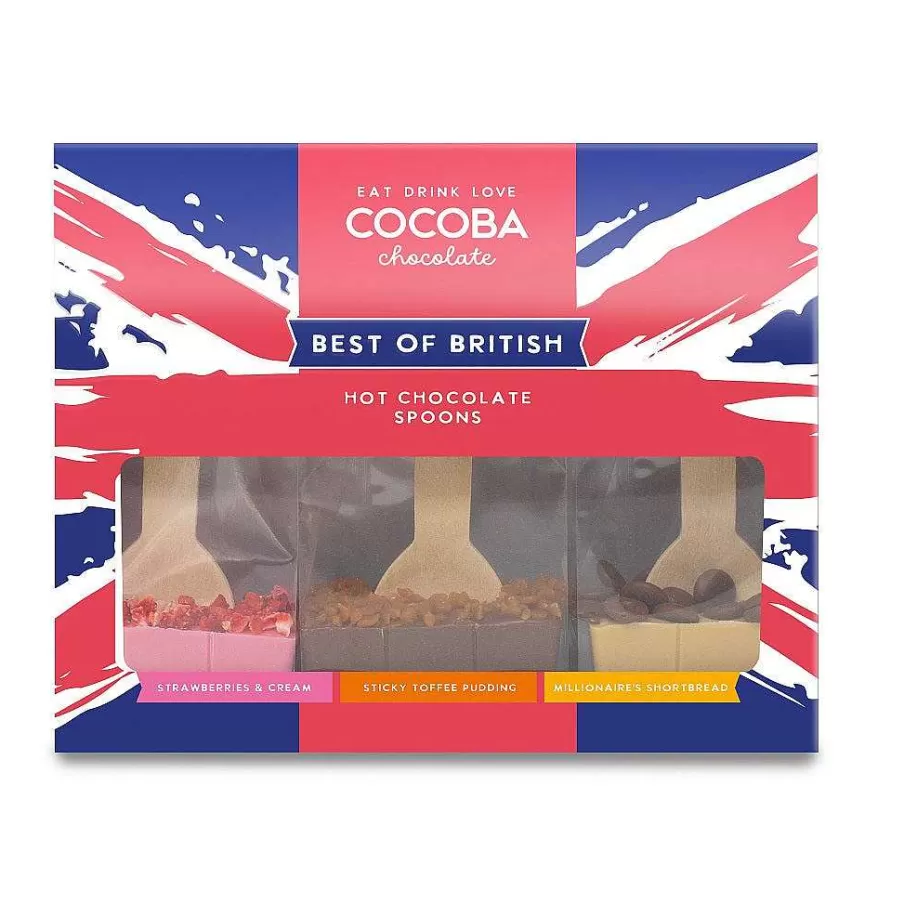 Cheap Best Of British Hot Chocolate Spoon Set (3 Spoons) Best Of British