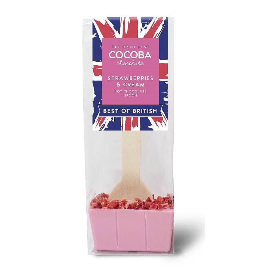 Fashion Best Of British Strawberries & Cream Hot Chocolate Spoon Best Of British
