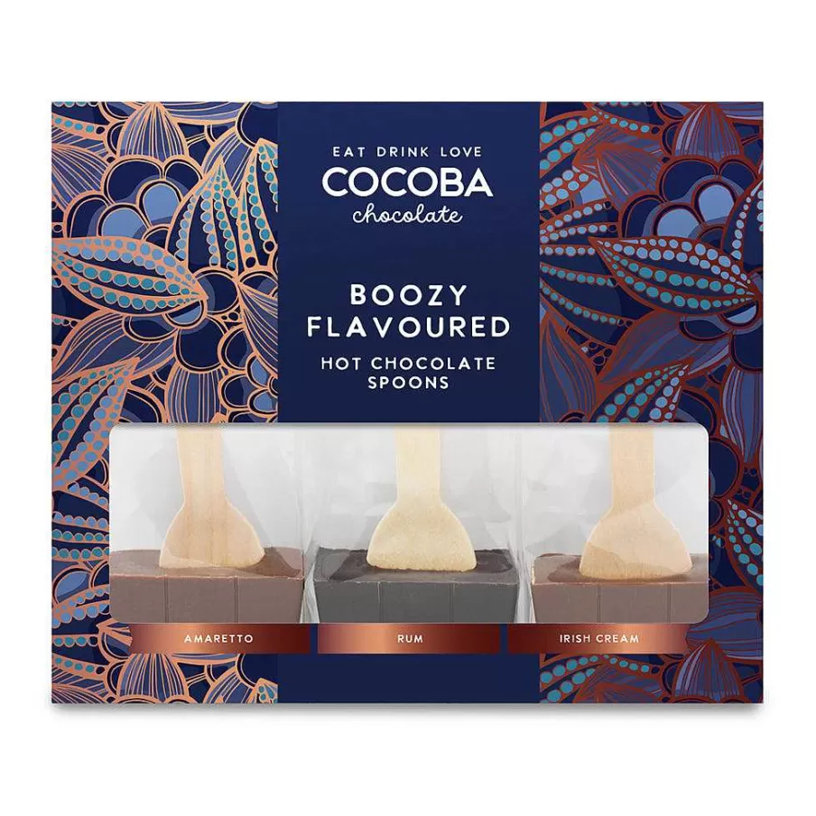 Flash Sale Boozy Flavoured Hot Chocolate Spoon Set (3 Spoons) Hot Chocolate Spoons