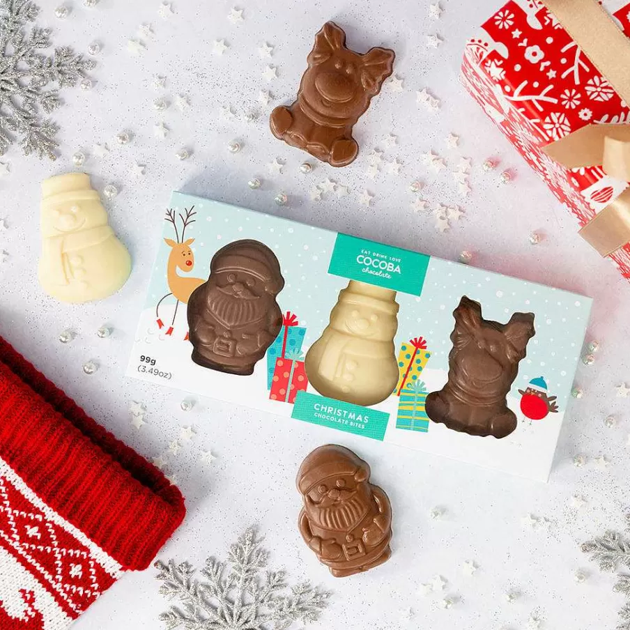 Discount Christmas Character Chocolate Bites Novelty Chocolate