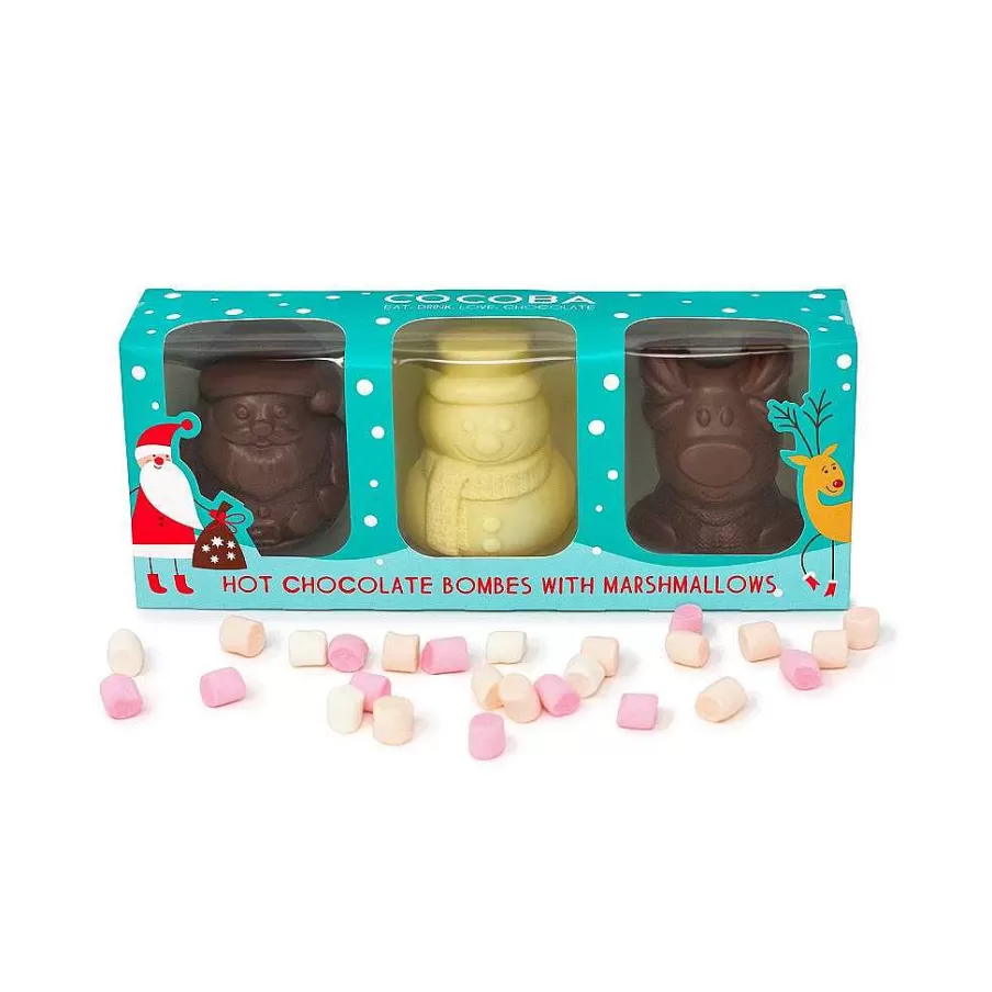 Online Christmas Character Hot Chocolate Bombes (3 Bombes) Hot Chocolate Bombs