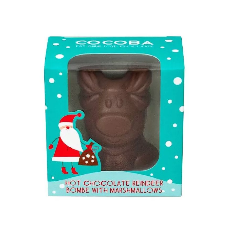 Hot Christmas Reindeer Hot Chocolate Bombe (Single) Hot Chocolate Bombs