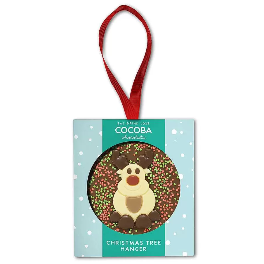 Cheap Christmas Reindeer Milk Chocolate Tree Hanger Miniature Chocolate Bars