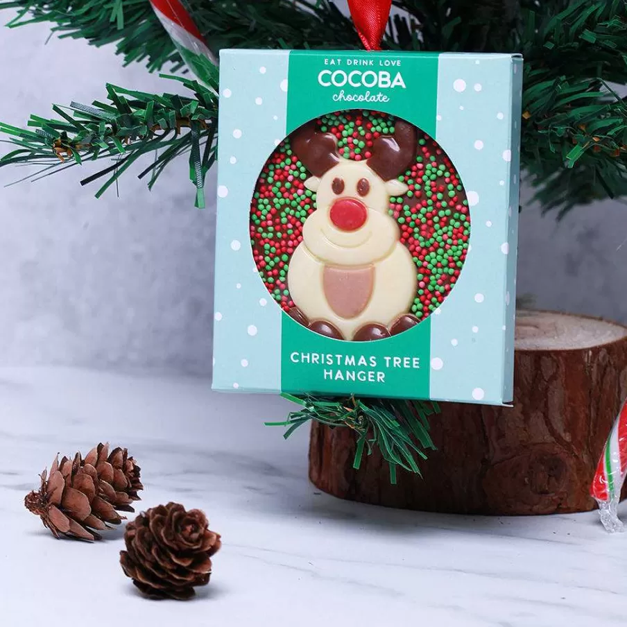 Cheap Christmas Reindeer Milk Chocolate Tree Hanger Miniature Chocolate Bars