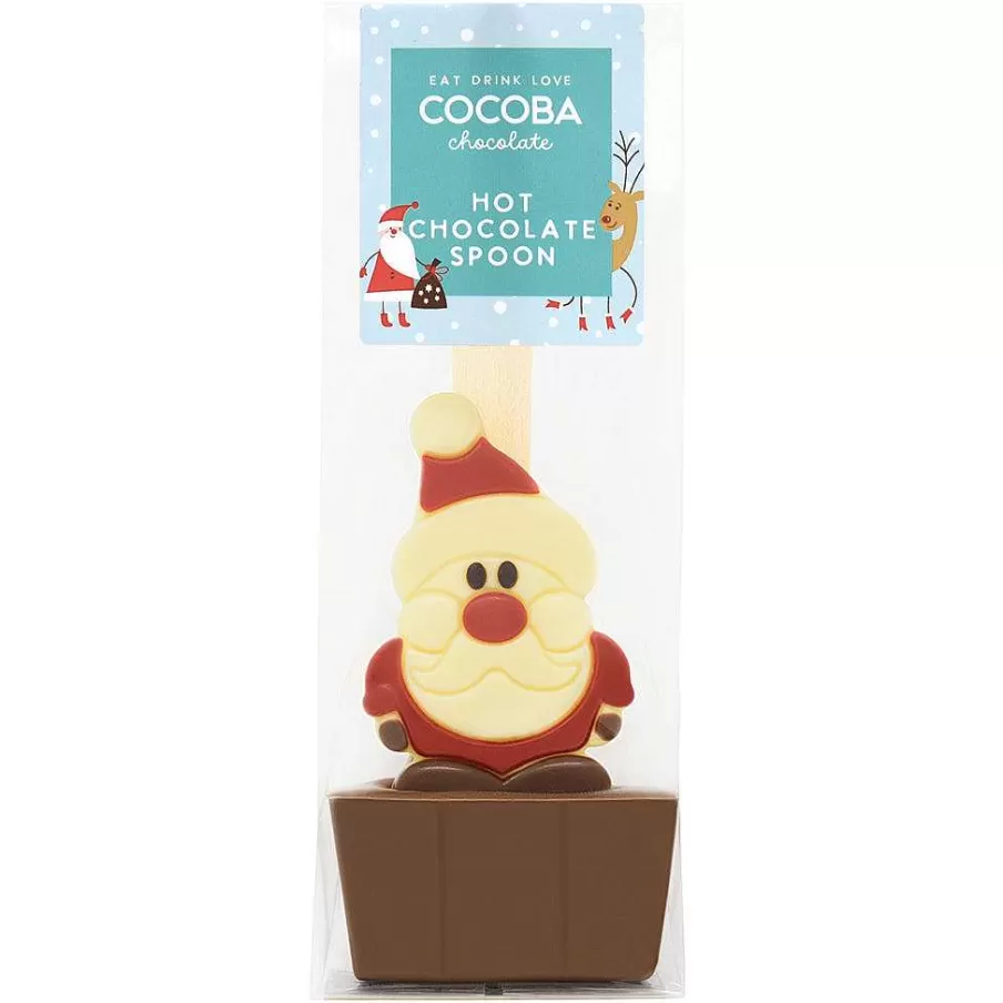 Outlet Christmas Santa Milk Chocolate Hot Chocolate Spoon Hot Chocolate Spoons