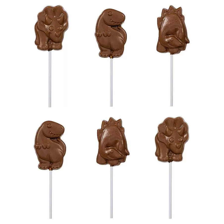 Online Dinosaur Lollipop Multipack (6 Lollipops) Toppings