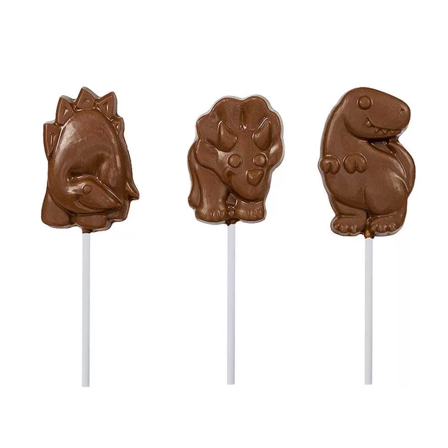 Online Dinosaur Lollipop Multipack (6 Lollipops) Toppings
