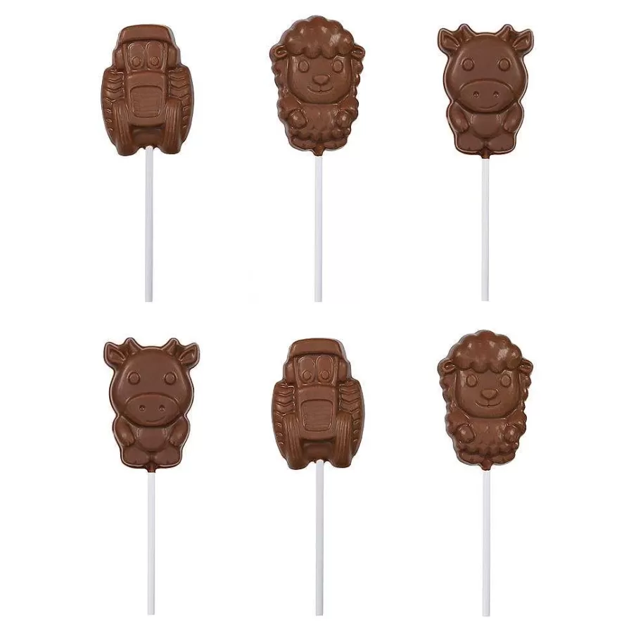 Best Farmyard Lollipop Multipack (6 Lollipops) Novelty Chocolate