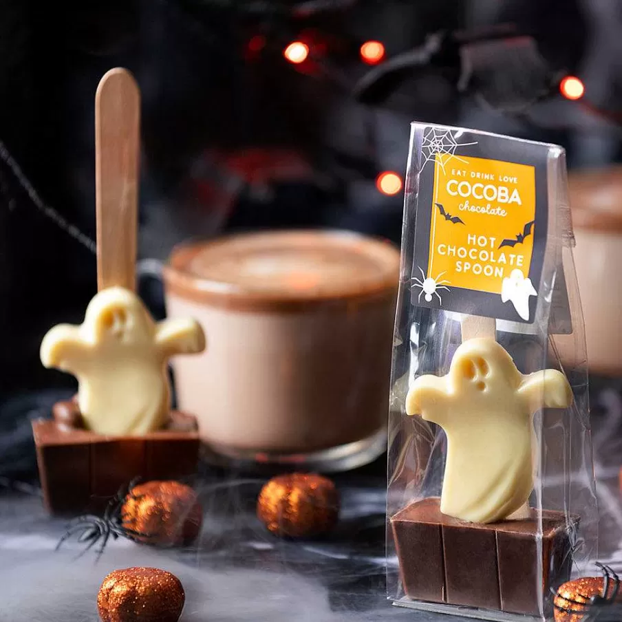 Discount Halloween Ghost Hot Chocolate Spoon Multipack (5 Spoons) Hot Chocolate Spoons