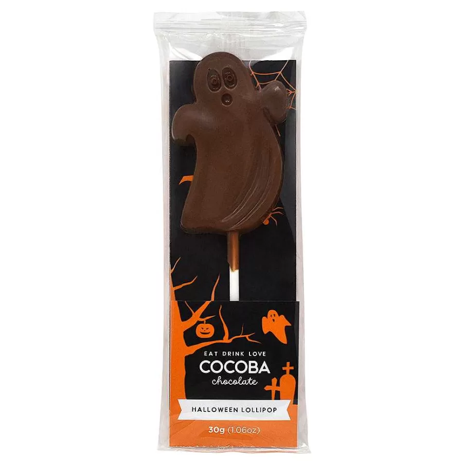 New Halloween Milk Chocolate Ghost Lollipop Novelty Chocolate