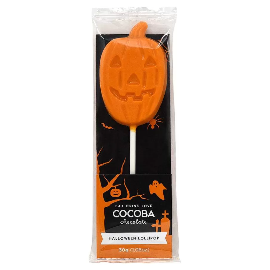 Flash Sale Halloween Orange Chocolate Pumpkin Lollipop Party Bag Fillers