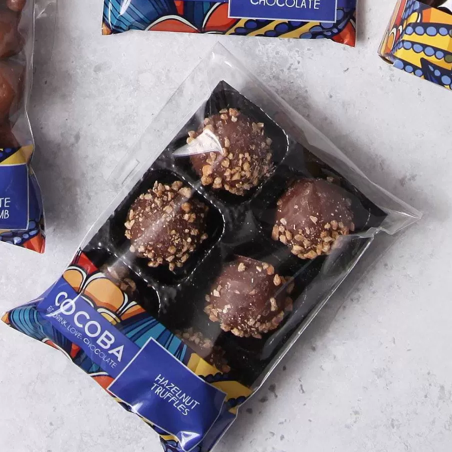 Store Hazelnut Chocolate Truffles (6 Truffles) Chocolate Truffle Trays