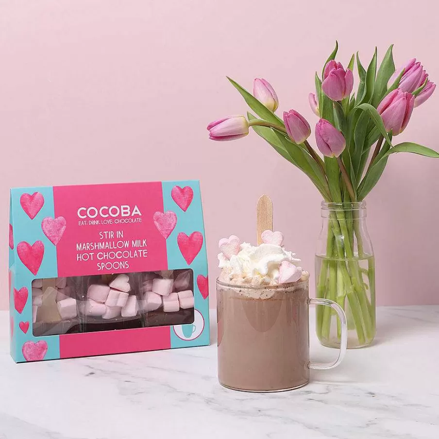 Sale Heart Marshmallow Hot Chocolate Spoon Gift Set (3 Spoons) Hot Chocolate Spoons
