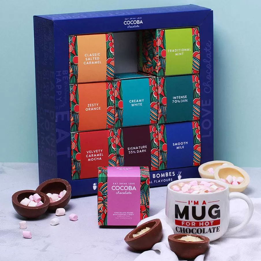 Cheap Hot Chocolate Bombe Selection Gift Box (9 Bombes) Hot Chocolate Bombs