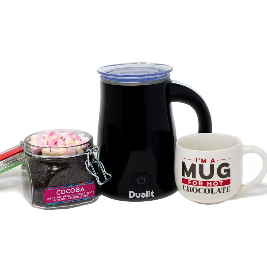 Best Sale Hot Chocolate Set With Dualit Milk Frother Hot Chocolate Flakes
