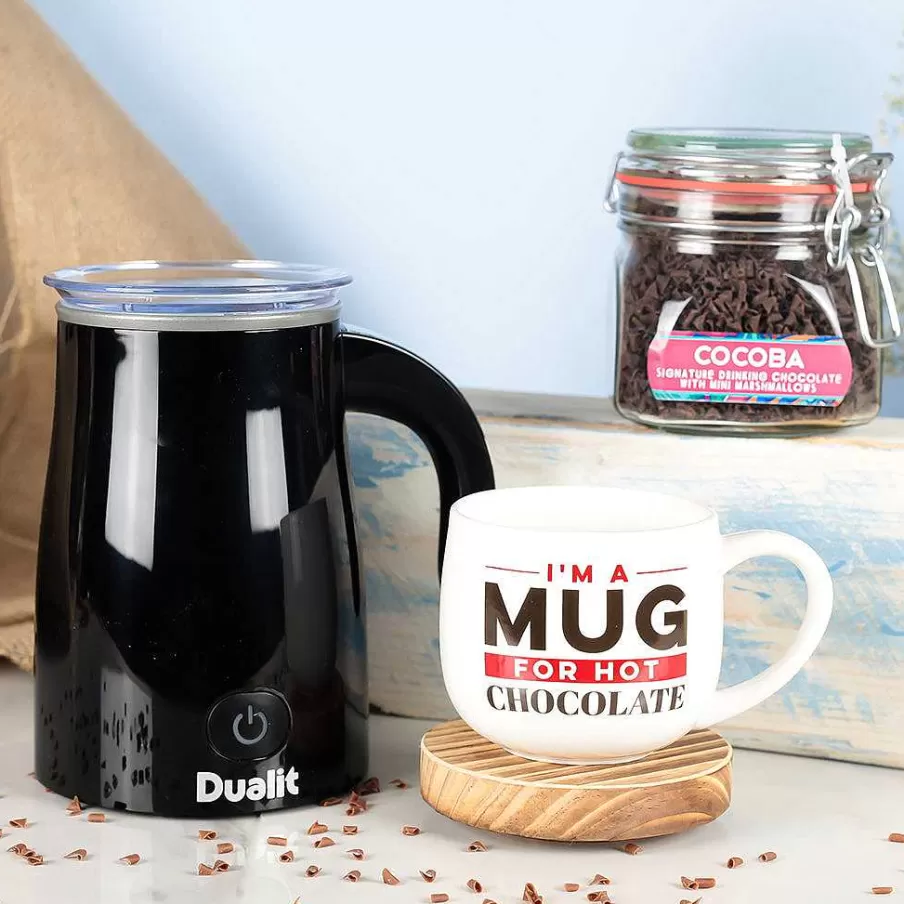 Best Sale Hot Chocolate Set With Dualit Milk Frother Hot Chocolate Flakes