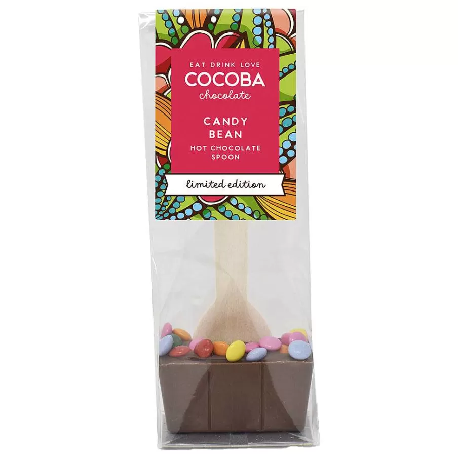 Online Limited Edition Milk Hot Chocolate Spoon With Candy Coated Beans Hot Chocolate Spoons