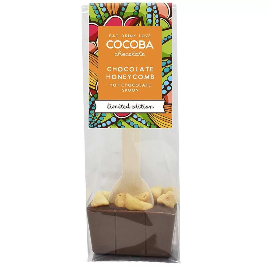 Best Sale Limited Edition Milk Hot Chocolate Spoon With Honeycomb Hot Chocolate Spoons