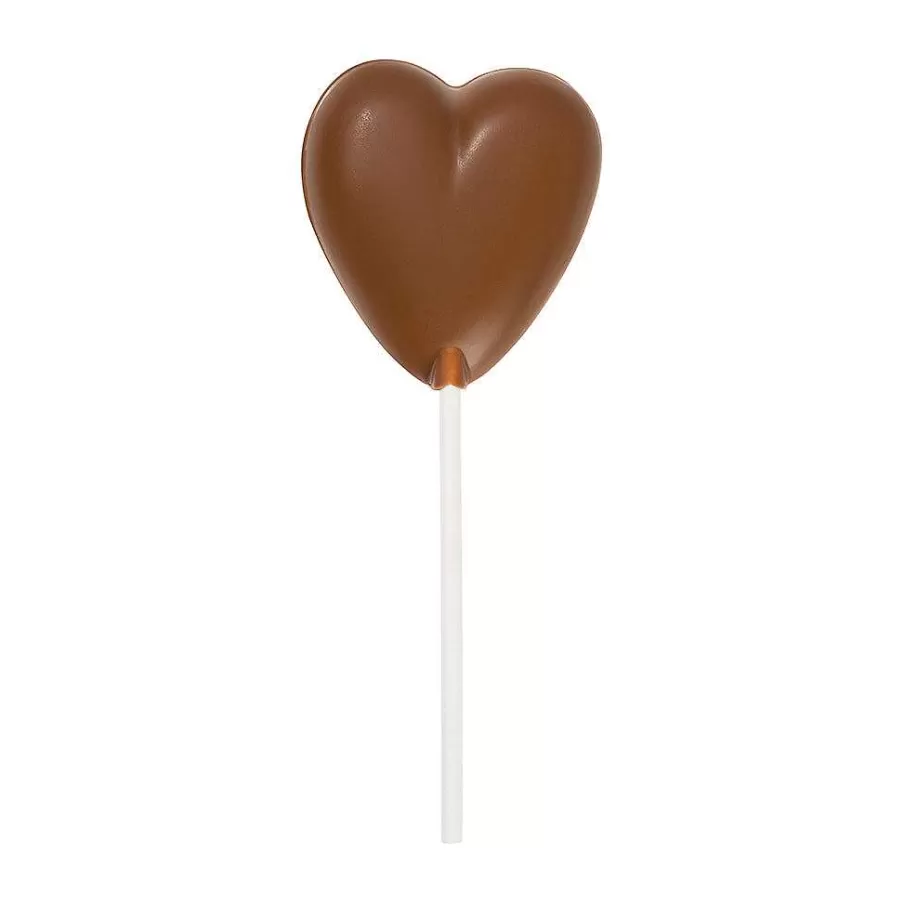 Online Milk Chocolate Heart Lollipop Toppings