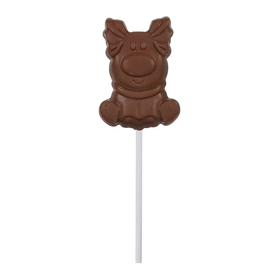 Shop Milk Chocolate Reindeer Lollipop Novelty Chocolate