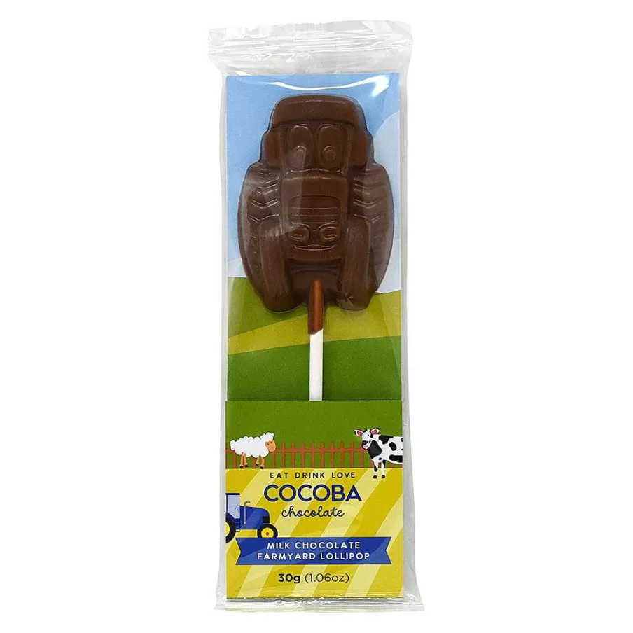Cheap Milk Chocolate Tractor Lollipop Party Bag Fillers