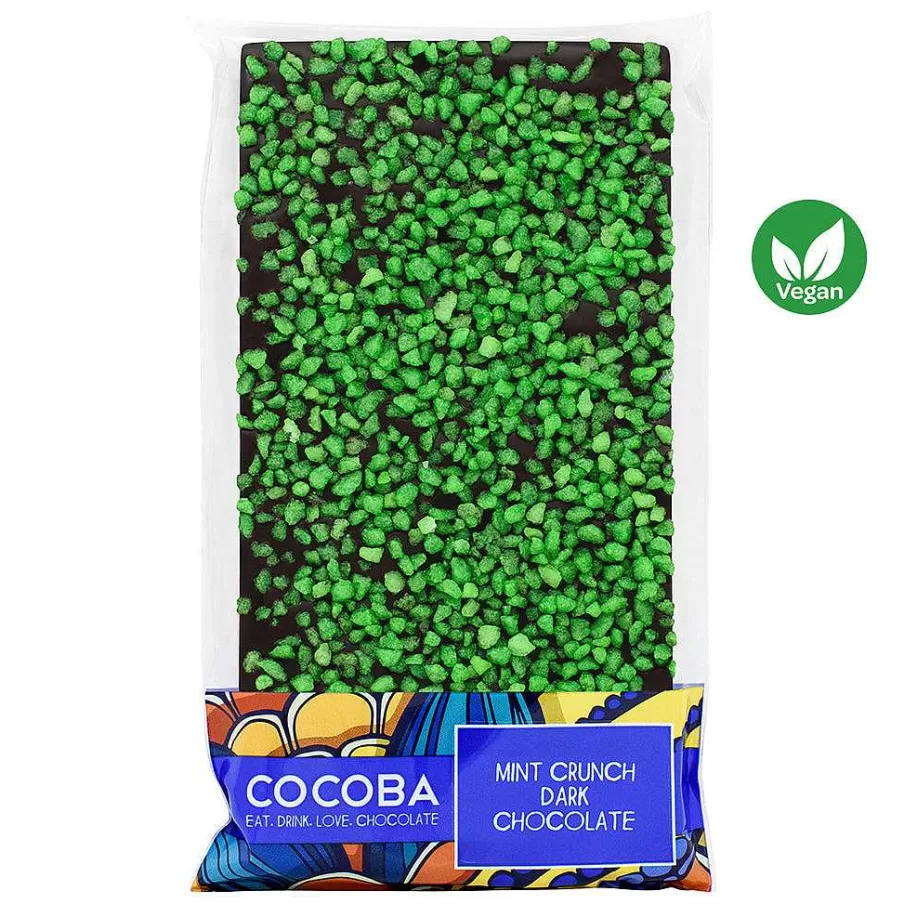 Store Mint Crunch Dark Chocolate Bar Vegan Chocolate Bars