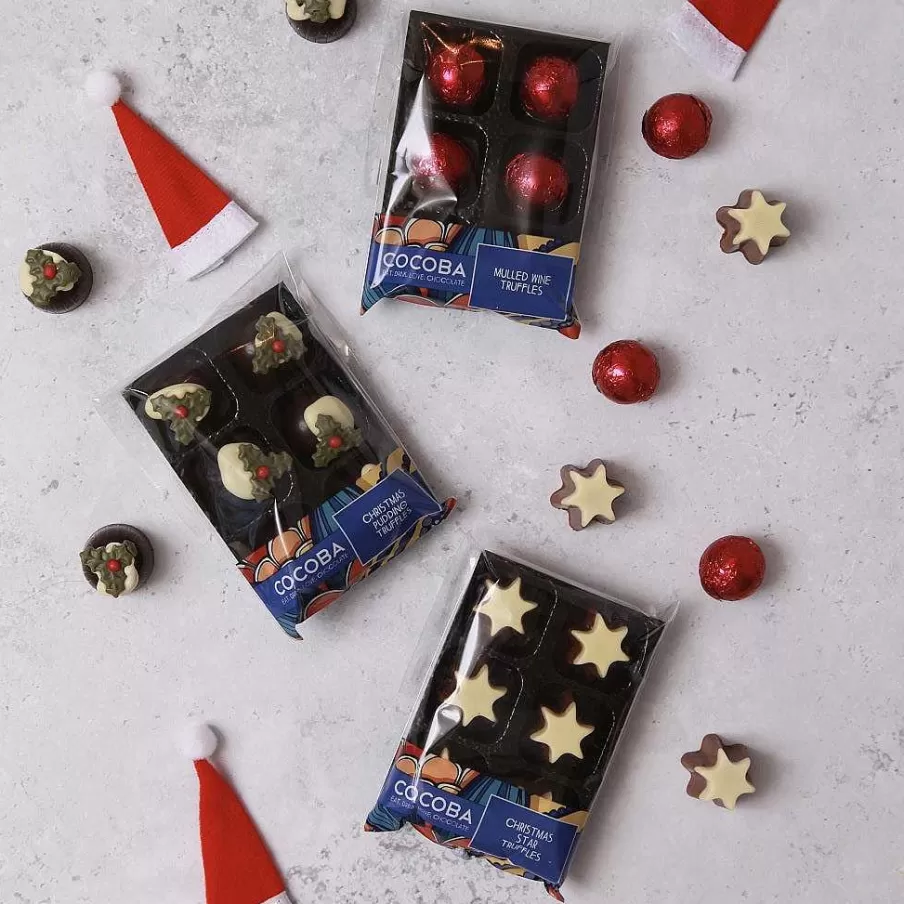 Store Mulled Wine Christmas Truffles (6 Truffles) Chocolate Truffle Trays