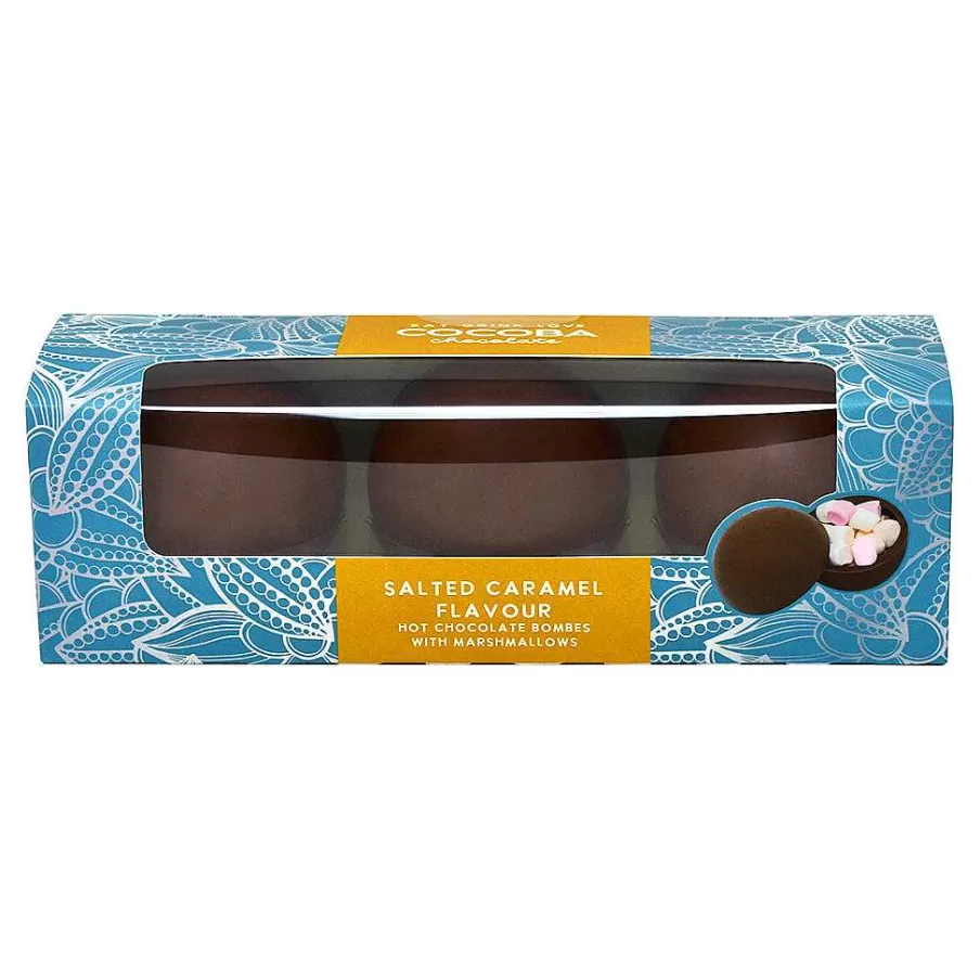 Discount Salted Caramel Hot Chocolate Bombe (3 Bombes) Hot Chocolate Bombs