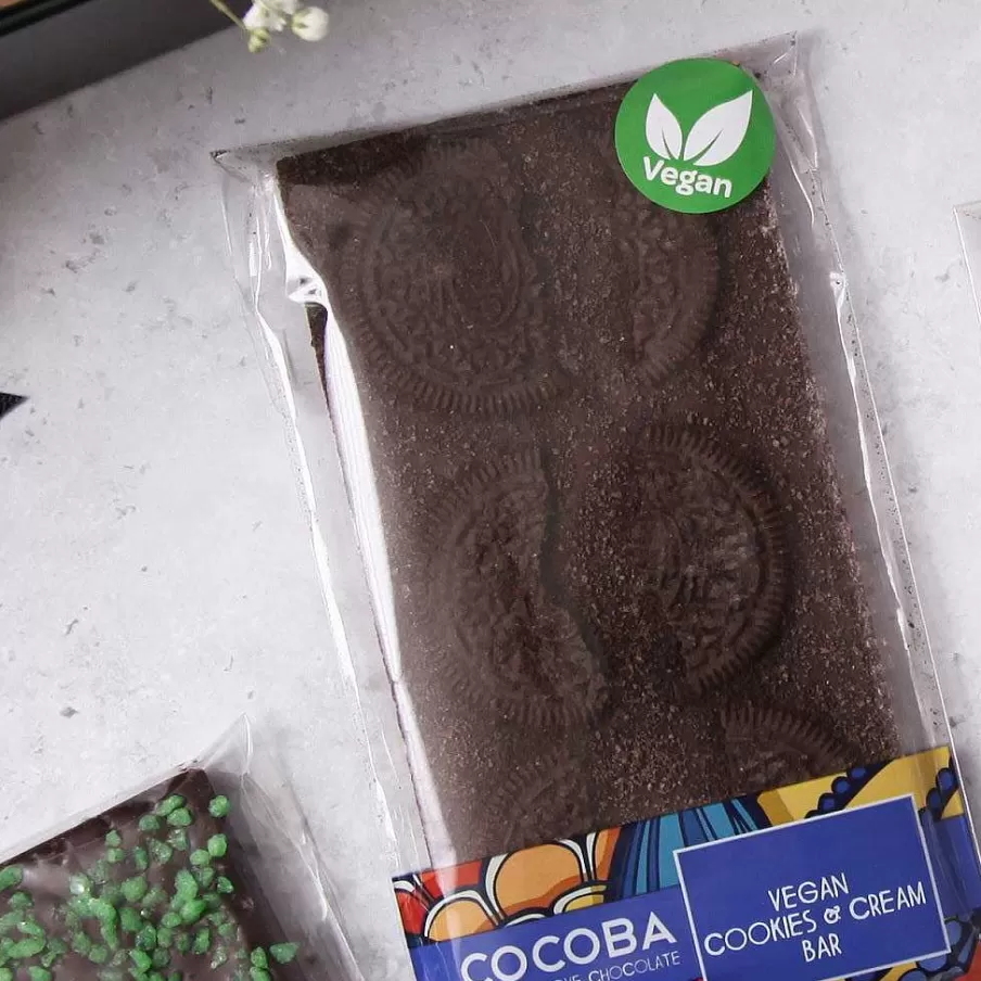 Outlet Vegan Cookies & Cream Milk Chocolate Bar Vegan Chocolate Bars