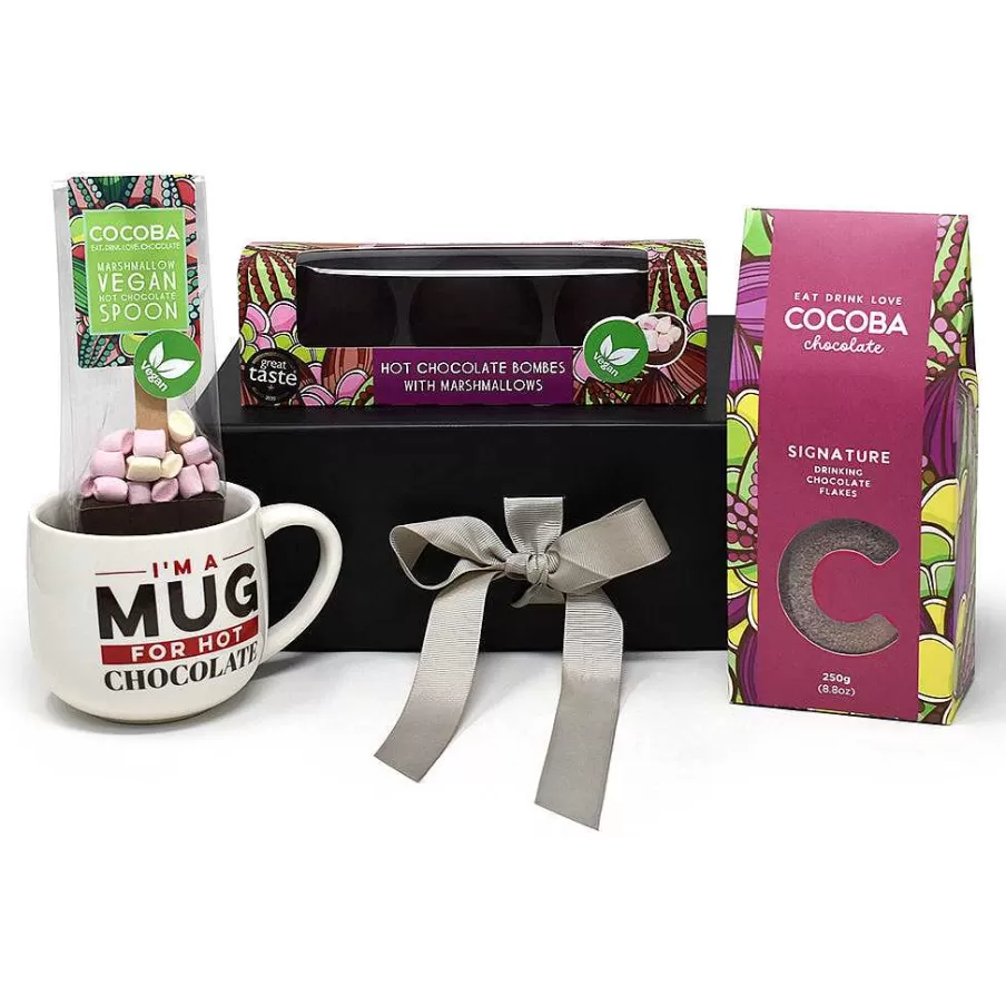 Shop Vegan Luxury Hot Chocolate Gift Set Hot Chocolate Flakes
