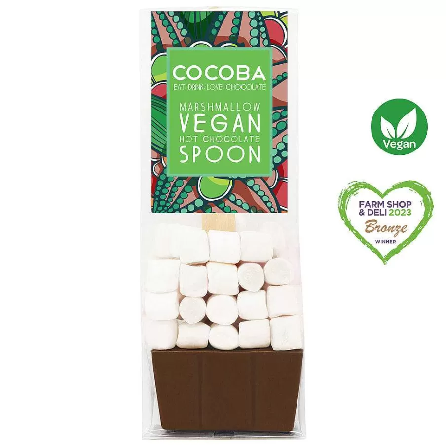 Cheap Vegan Marshmallow Milk Chocolate Hot Chocolate Spoon Hot Chocolate Spoons