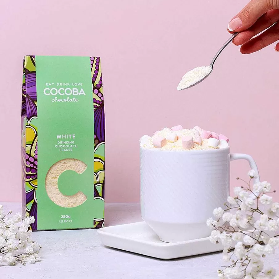 Store White Drinking Chocolate Flakes Hot Chocolate Flakes